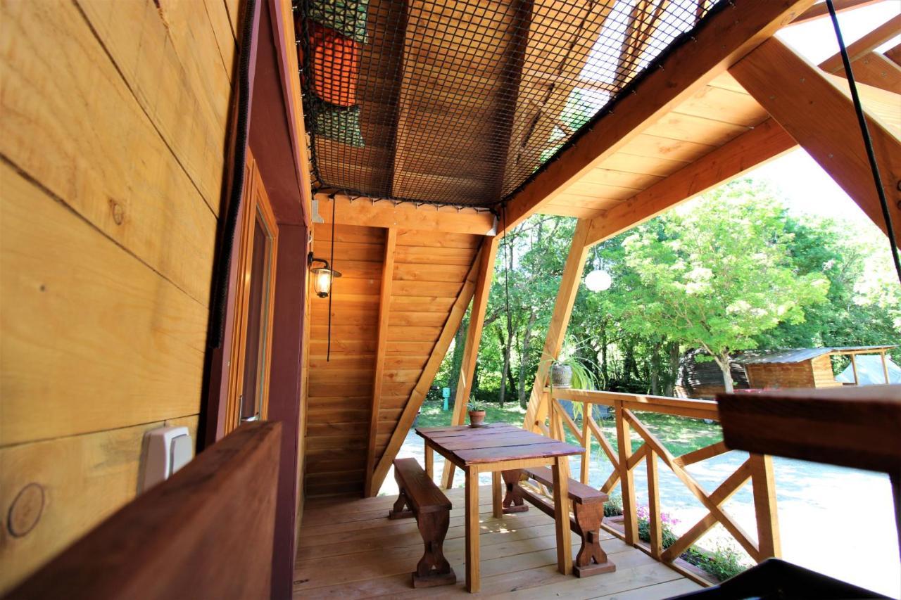 Habitat Createur - Hebergements Insolites Au Camping Municipal "Les Ecureuils" Recoubeau-Jansac Eksteriør billede