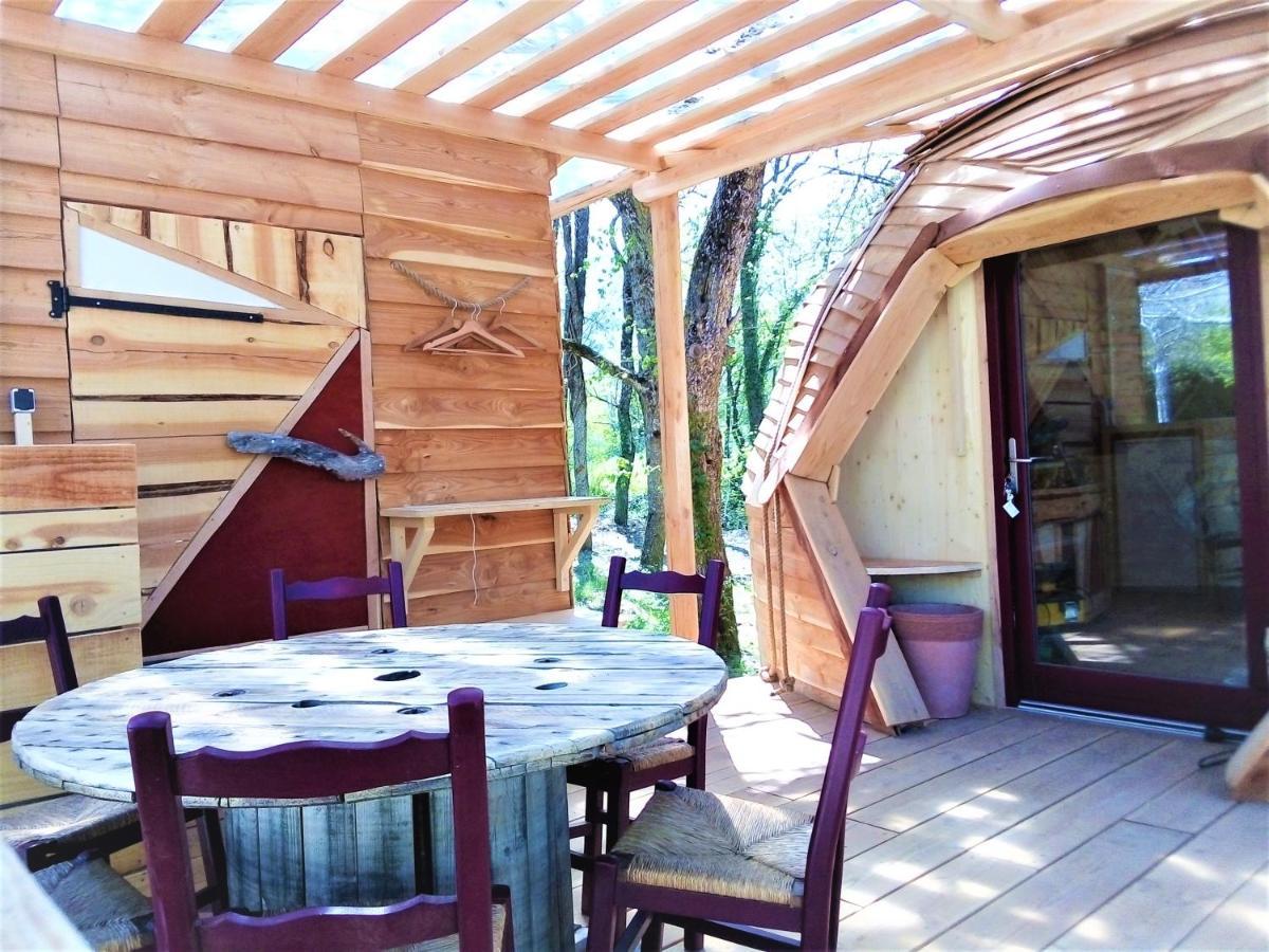 Habitat Createur - Hebergements Insolites Au Camping Municipal "Les Ecureuils" Recoubeau-Jansac Eksteriør billede